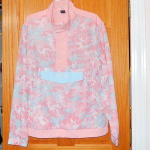 Kylie Jacket Large Pink Candy Camo Pullover Jacket New!